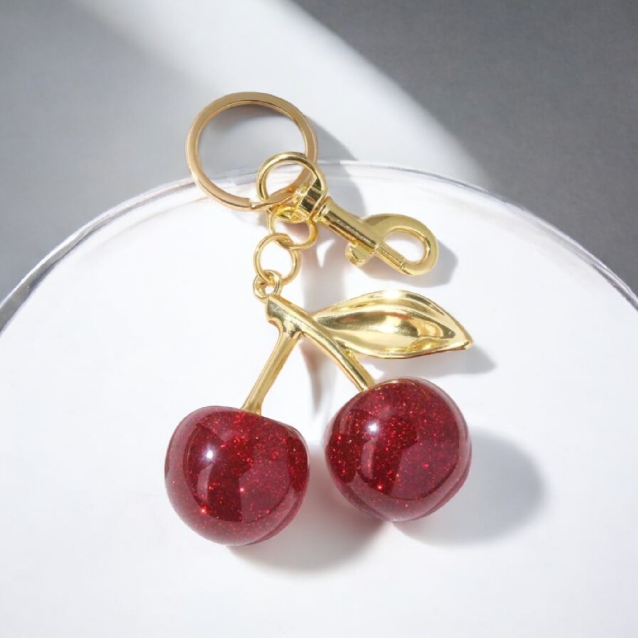 Cherry Bag Charm KeyChain