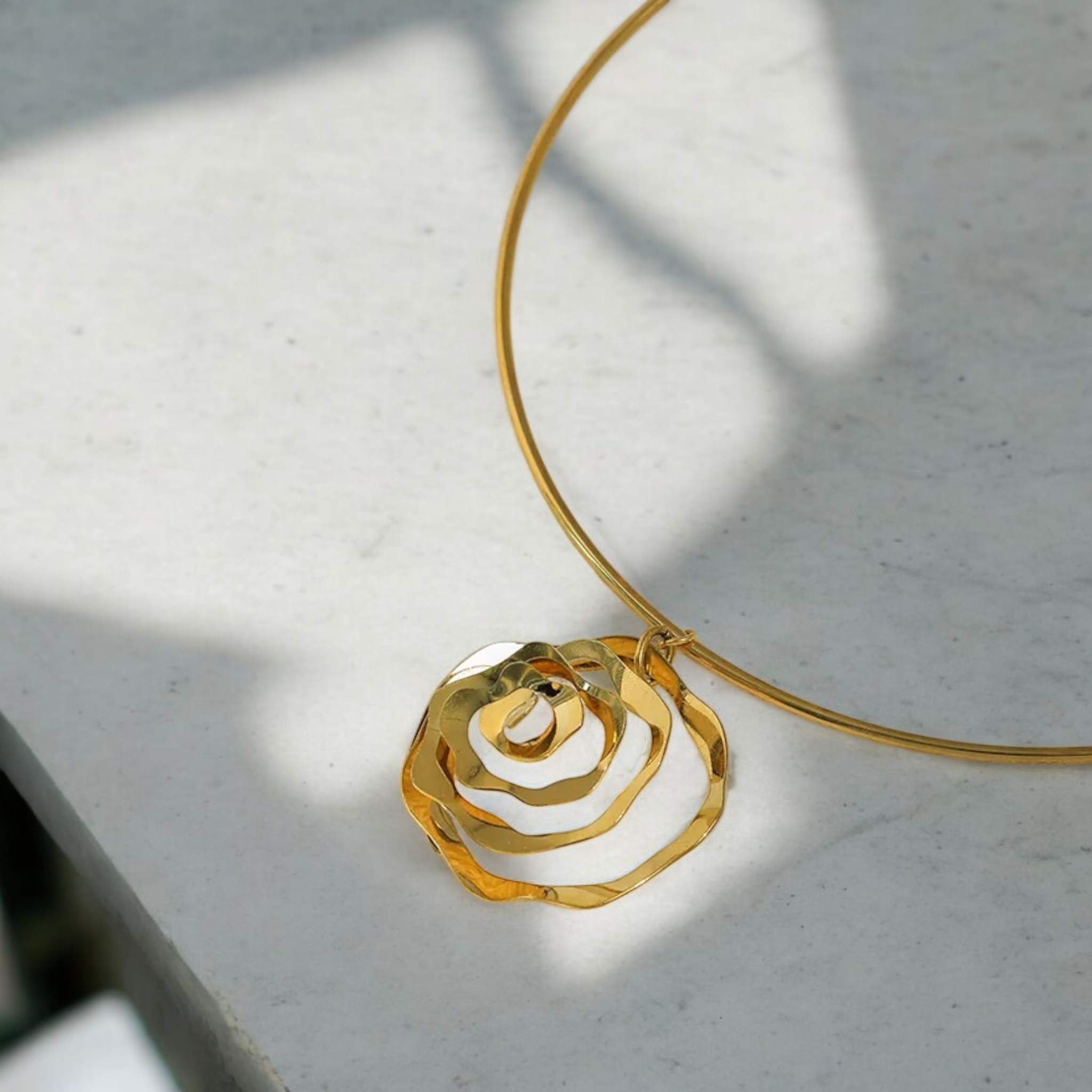 Camellia Bangle Necklace