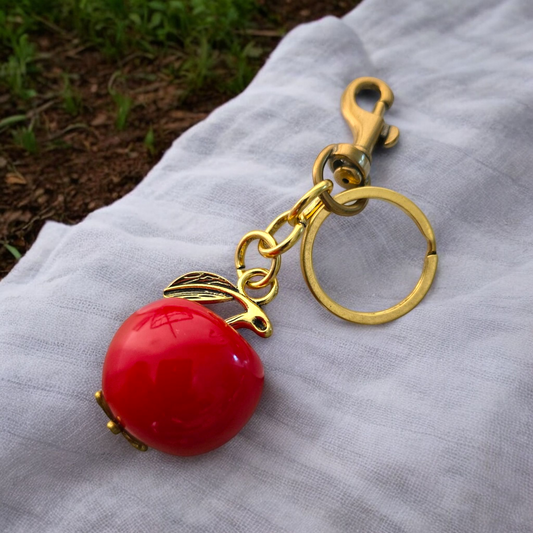 Apple Bag Charm KeyChain